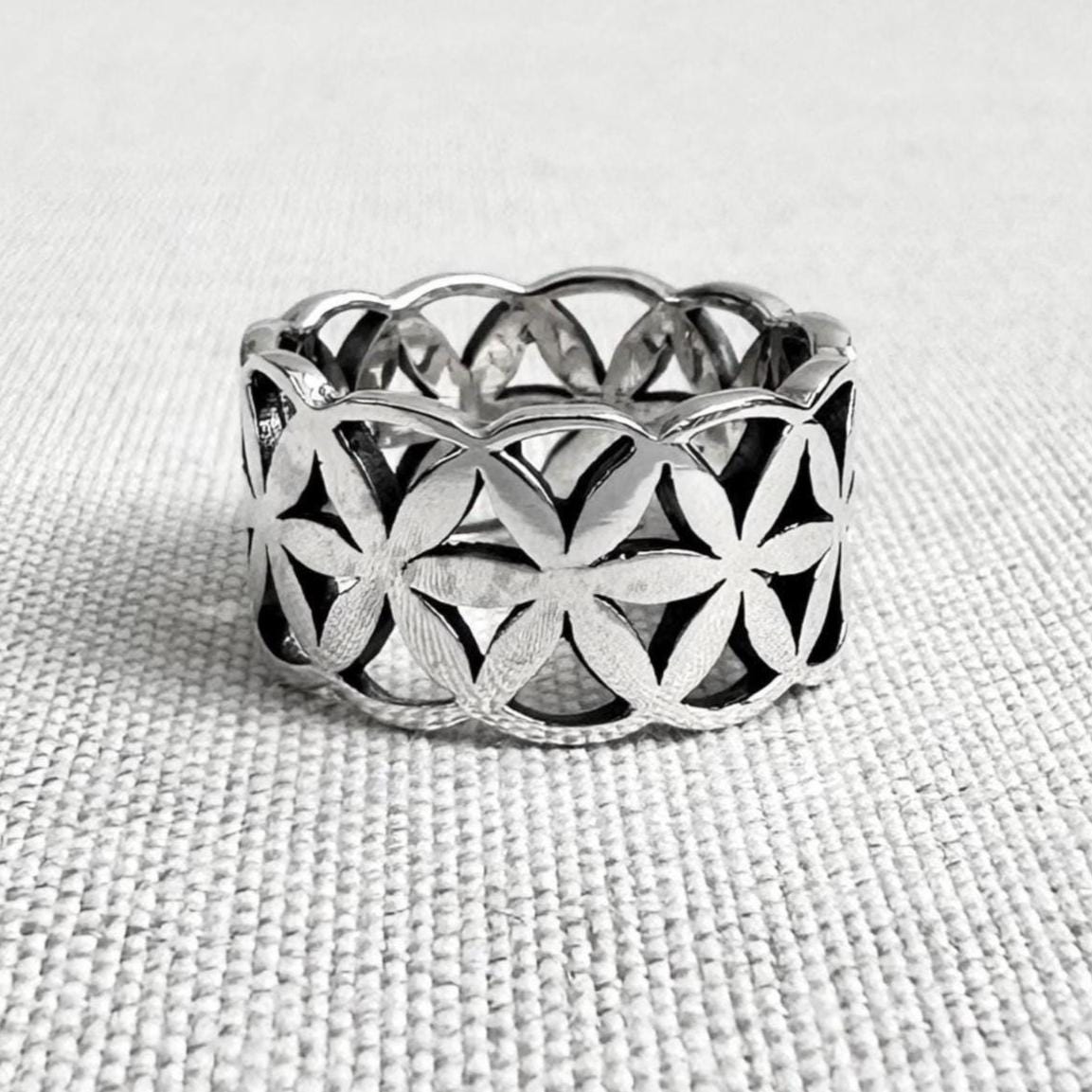 Flower of Life Celtic Sacred Ring
