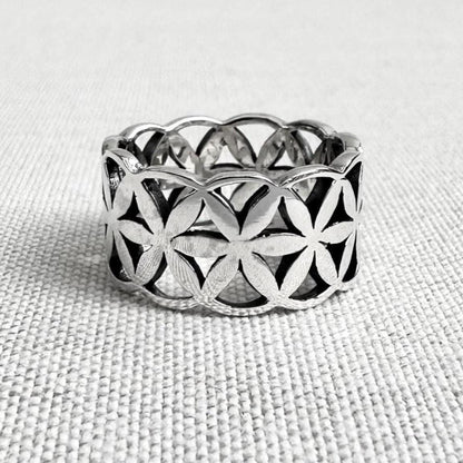 Flower of Life Celtic Sacred Ring