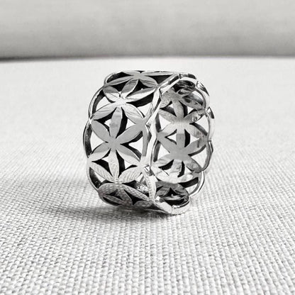 Flower of Life Celtic Sacred Ring