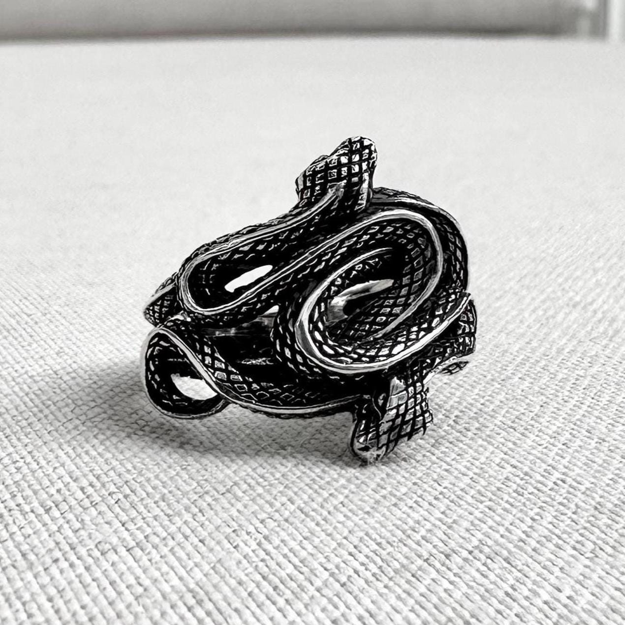 Ouroboros Viking Snake Jormungandr Serpent Ring