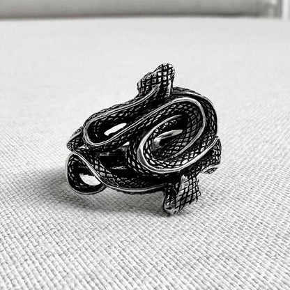 Ouroboros Viking Snake Jormungandr Serpent Ring