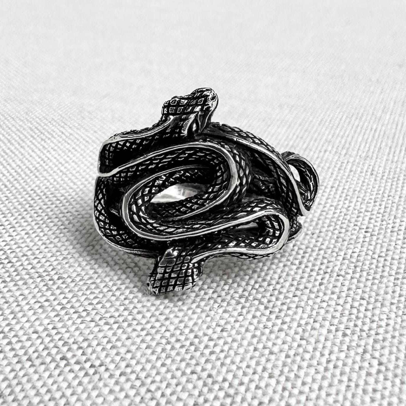 Ouroboros Viking Snake Jormungandr Serpent Ring