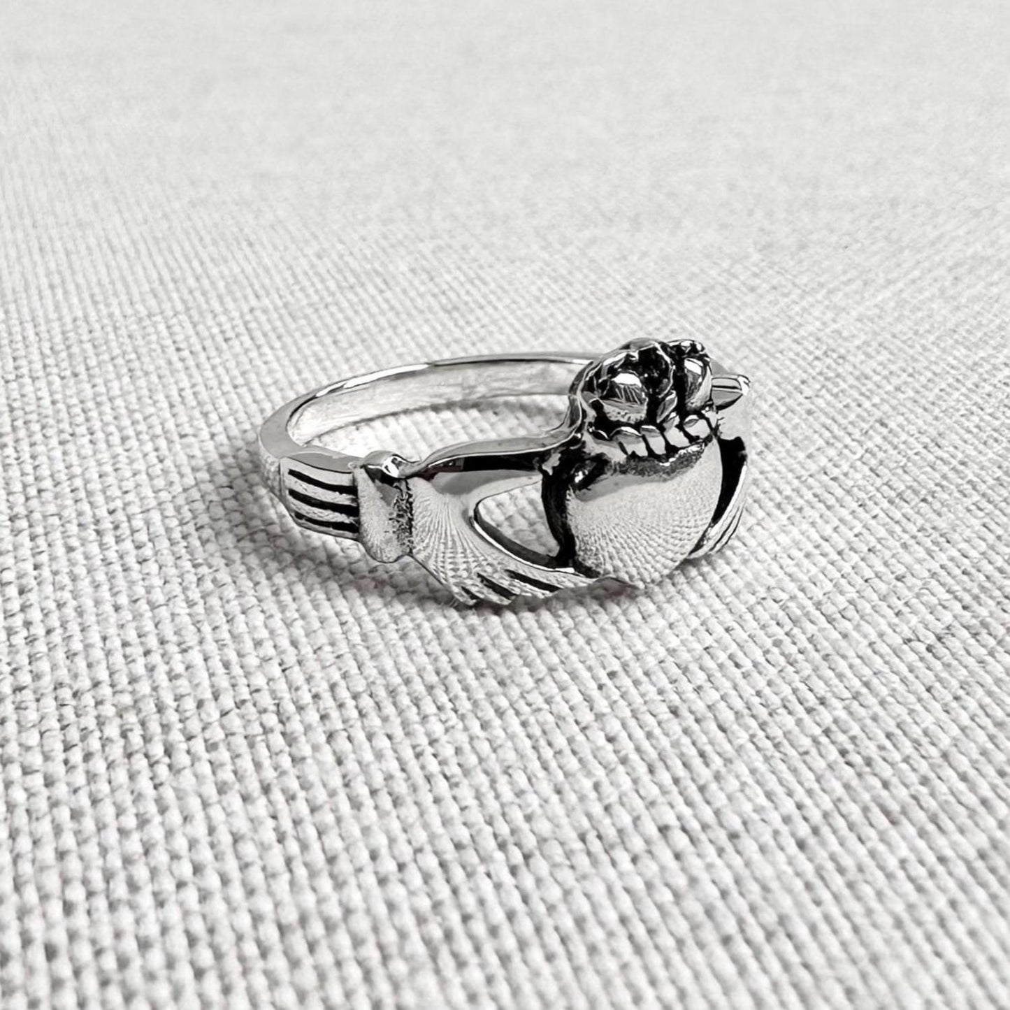 Claddagh Celtic Irish Heritage Heart Ring