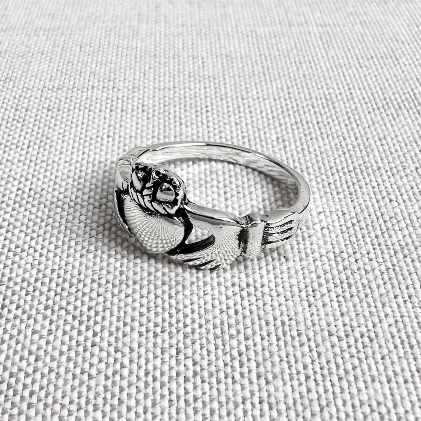 Claddagh Celtic Irish Heritage Heart Ring
