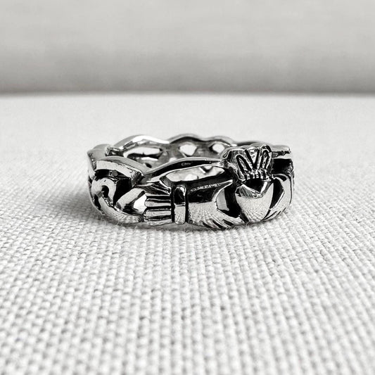 Claddagh Celtic Irish Heritage Heart Ring