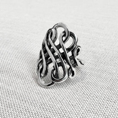 Infinity Spiral Wire Fashion Ring