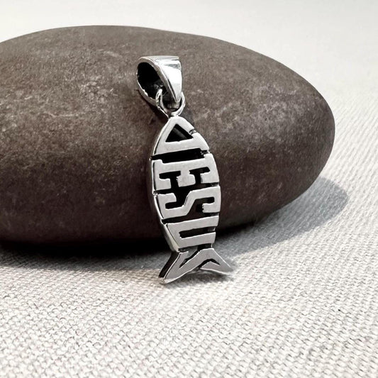 Jesus Fish Ichthys Christian Pendant/Necklace