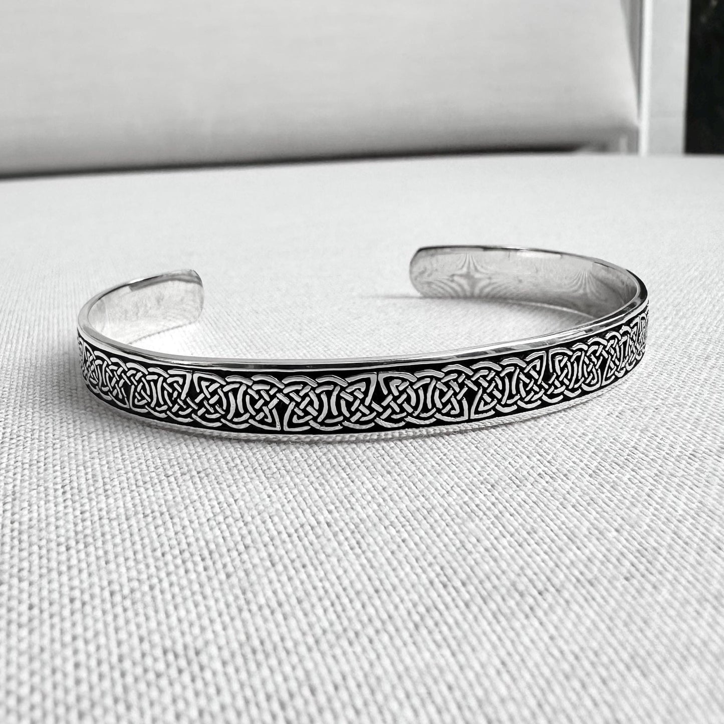Celtic Infinity Knot Endless Viking Cuff Bracelet