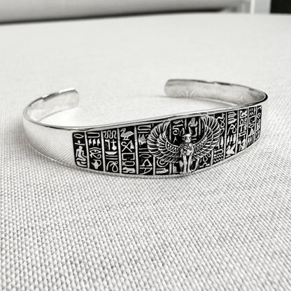 Sphinx Egyptian Mythical Creature Lion Cuff Bracelet