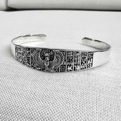 Isis Egyptian Goddess Deity Aset Cuff Bracelet