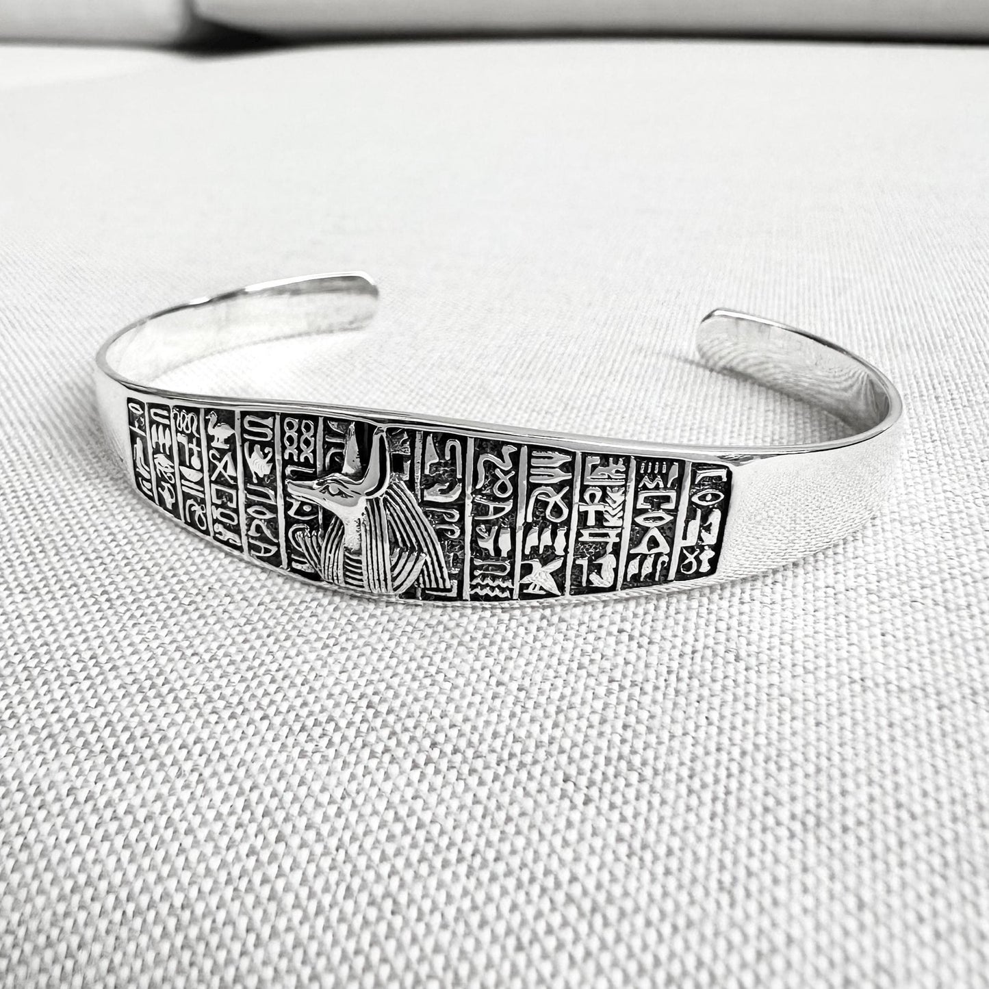 Anubis Egyptian God Jackal Deity Cuff Bracelet