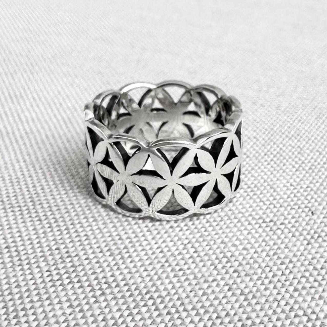 Flower of Life Celtic Sacred Ring