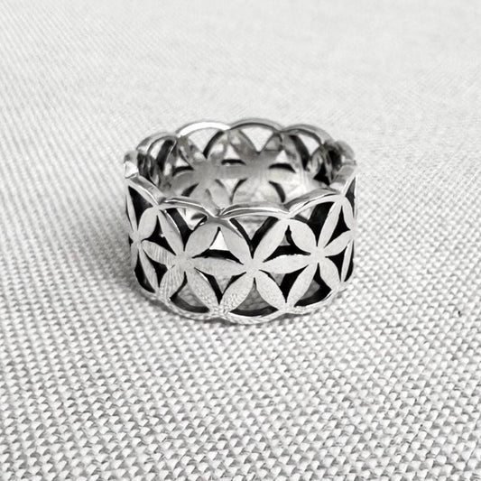 Flower of Life Celtic Sacred Ring