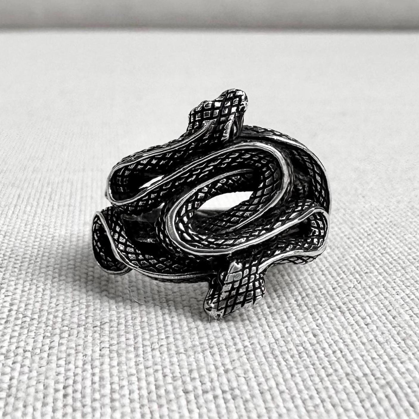 Ouroboros Viking Snake Jormungandr Serpent Ring