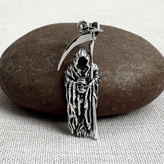 Grim Reaper Gothic Skull Skeleton Pendant/Necklace