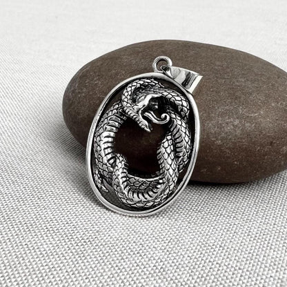 Ouroboros Jormungandr Snake Serpent Pendant/Necklace