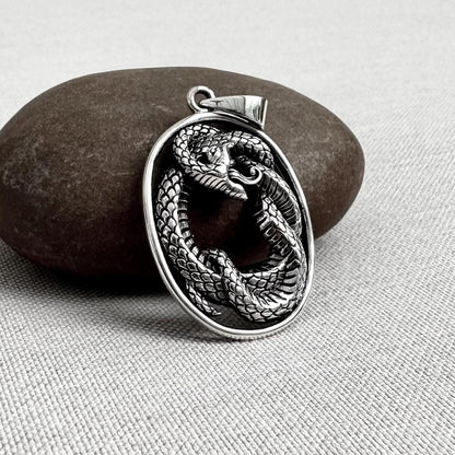 Ouroboros Jormungandr Snake Serpent Pendant/Necklace