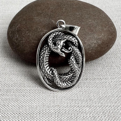 Ouroboros Jormungandr Snake Serpent Pendant/Necklace