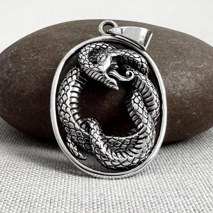 Ouroboros Jormungandr Snake Serpent Pendant/Necklace