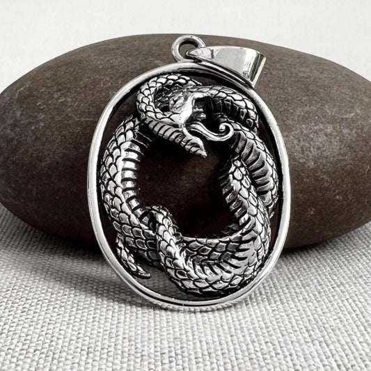 Ouroboros Jormungandr Snake Serpent Pendant/Necklace