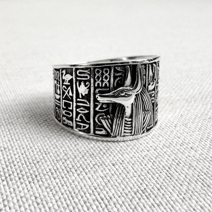 Anubis Egyptian God Deity Ring