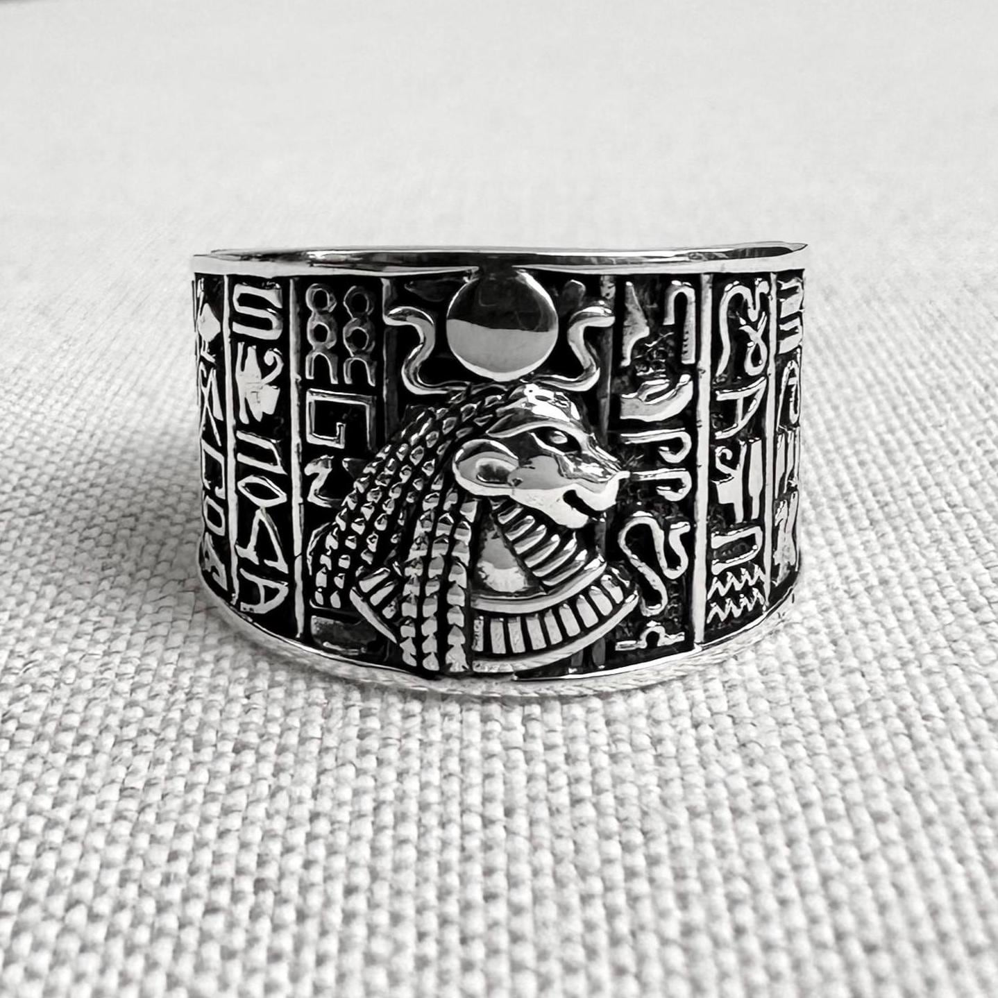 Sekhmet Egyptian Goddess Lion Deity Ring
