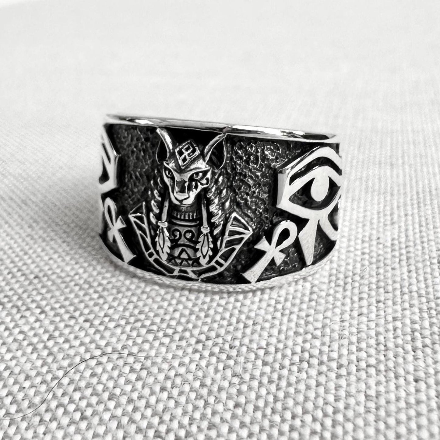 Bastet Egyptian Goddess Cat Ring