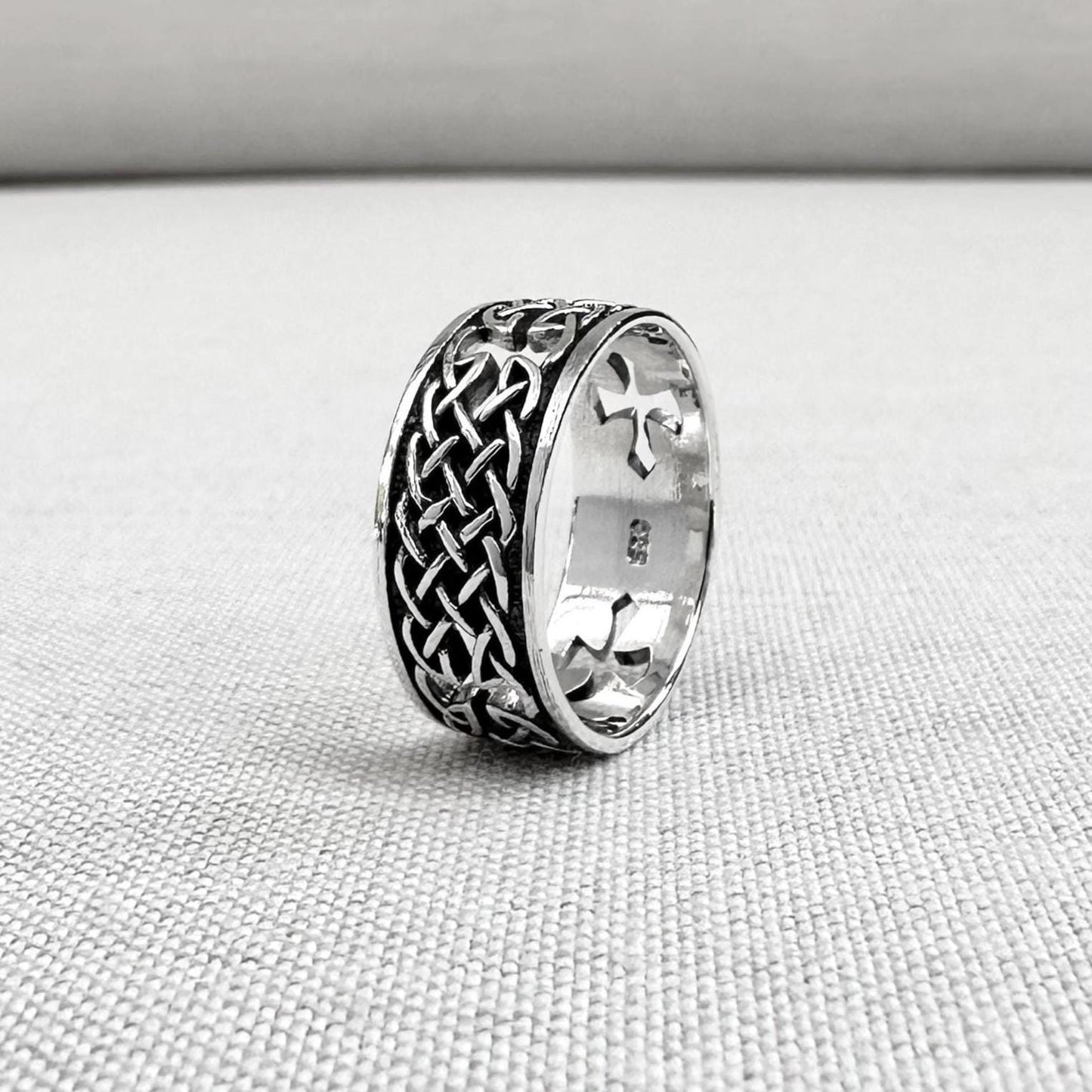 Celtic Infinity Knot Viking Irish Cross Ring