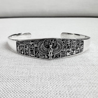 Sphinx Egyptian Mythical Creature Lion Cuff Bracelet