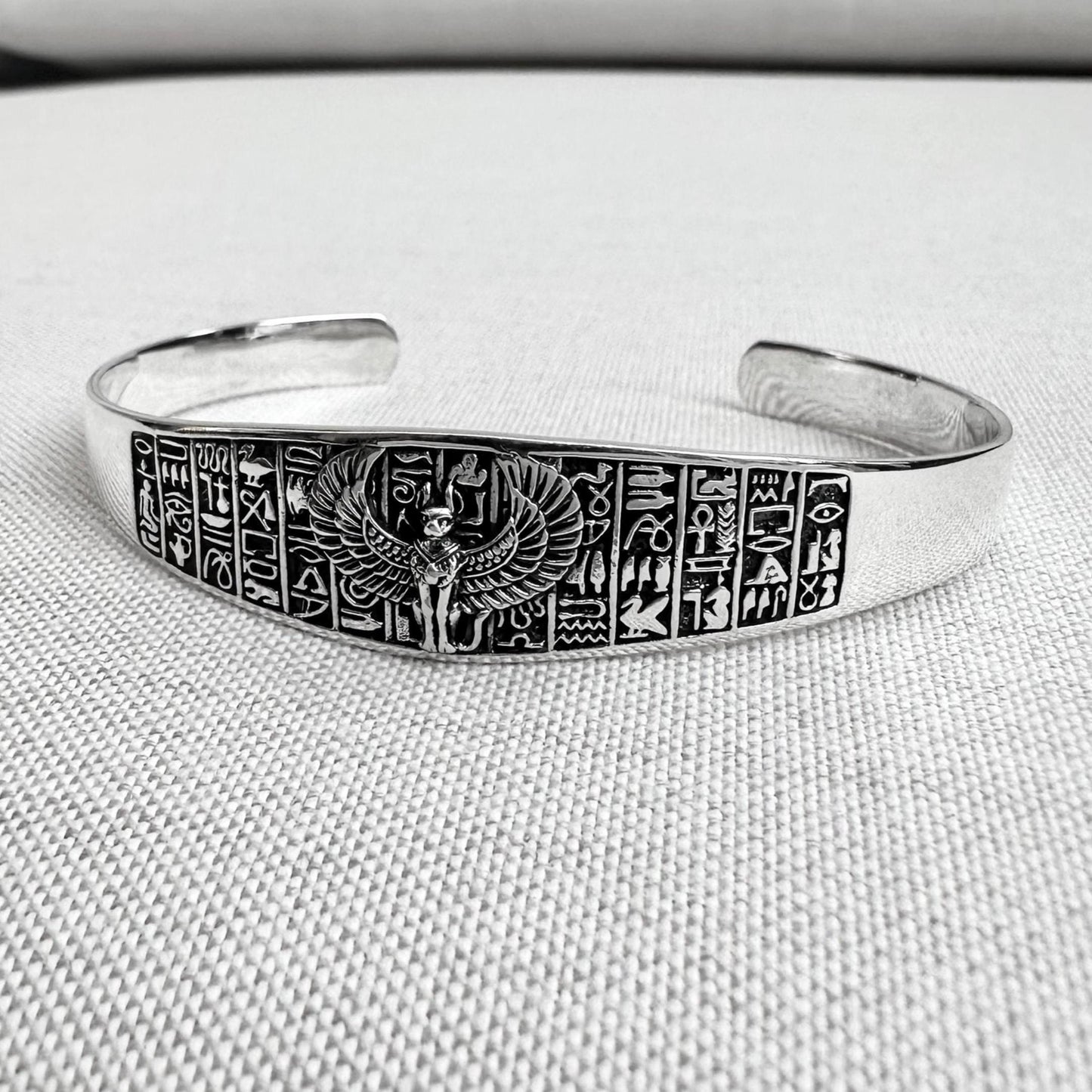 Sphinx Egyptian Mythical Creature Lion Cuff Bracelet