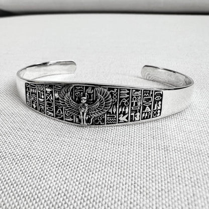 Sphinx Egyptian Mythical Creature Lion Cuff Bracelet