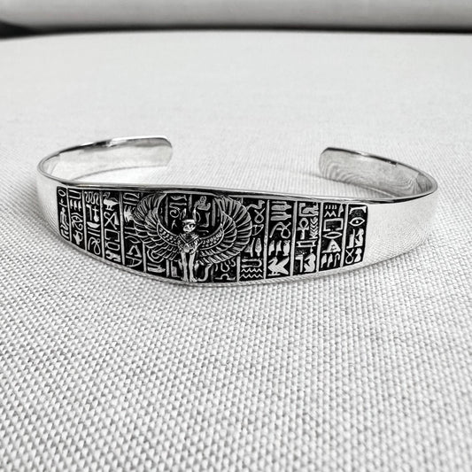 Sphinx Egyptian Mythical Creature Lion Cuff Bracelet