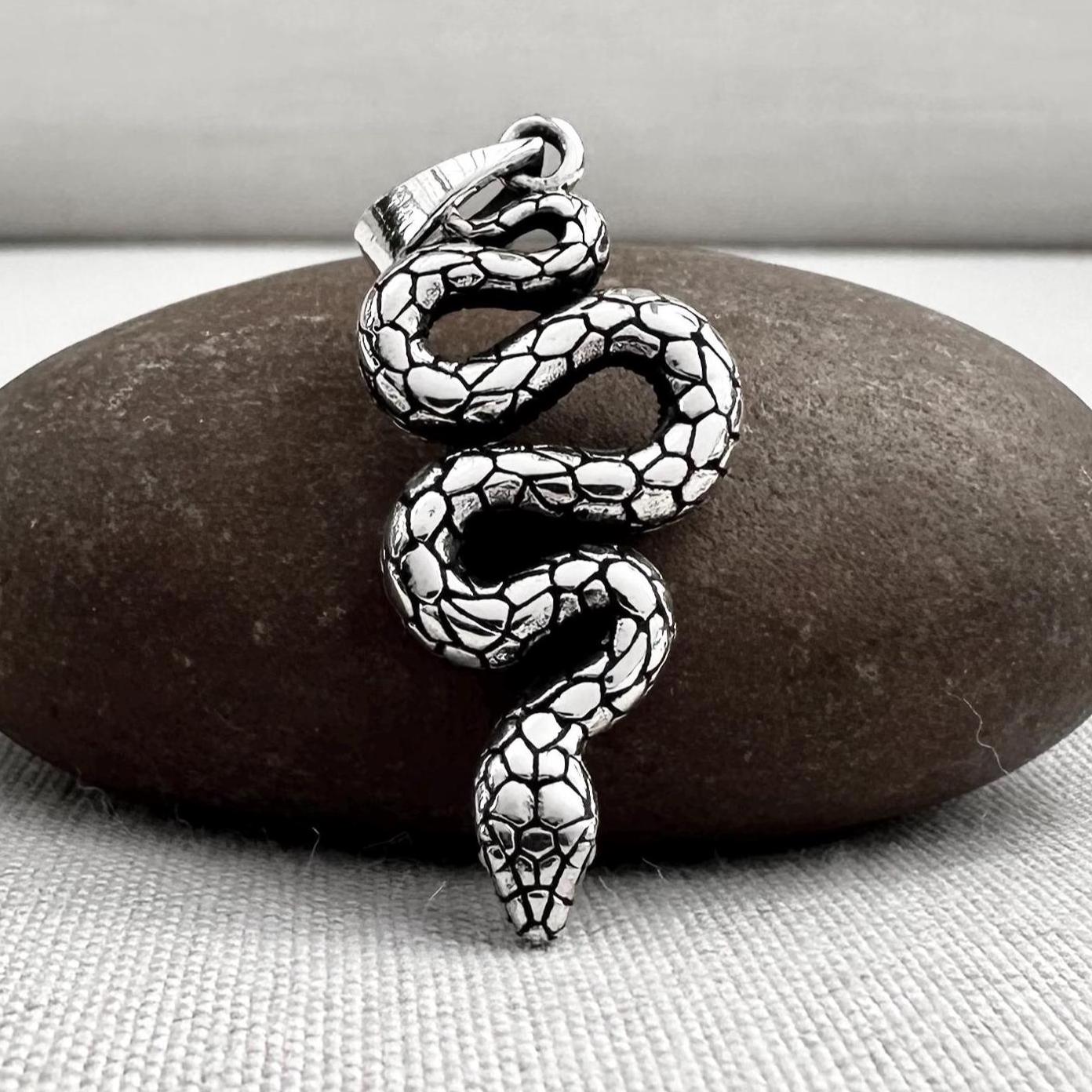Snake Black Mamba Serpent Pendant/Necklace