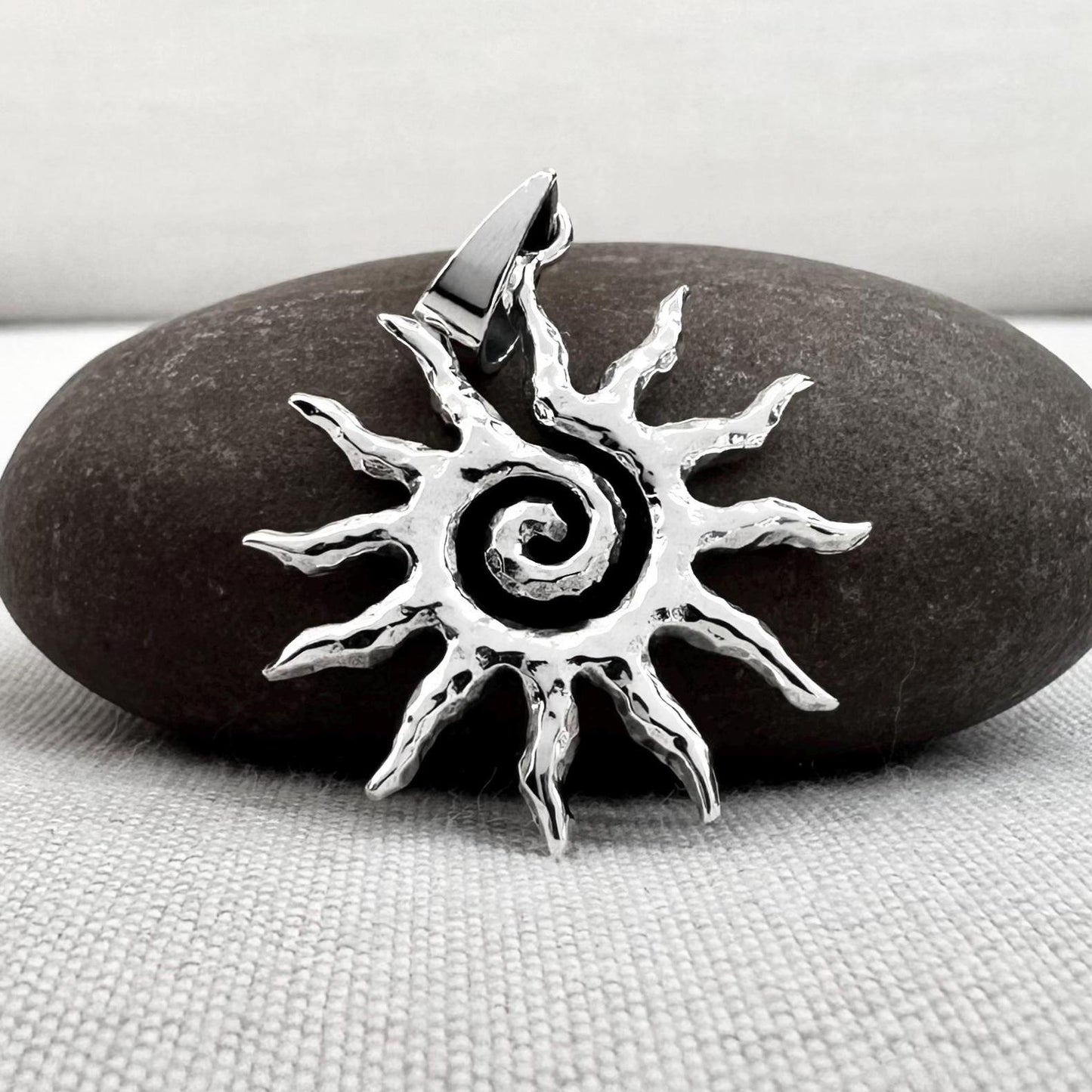Spiral Sun Tribal Solaris Pendant/Necklace