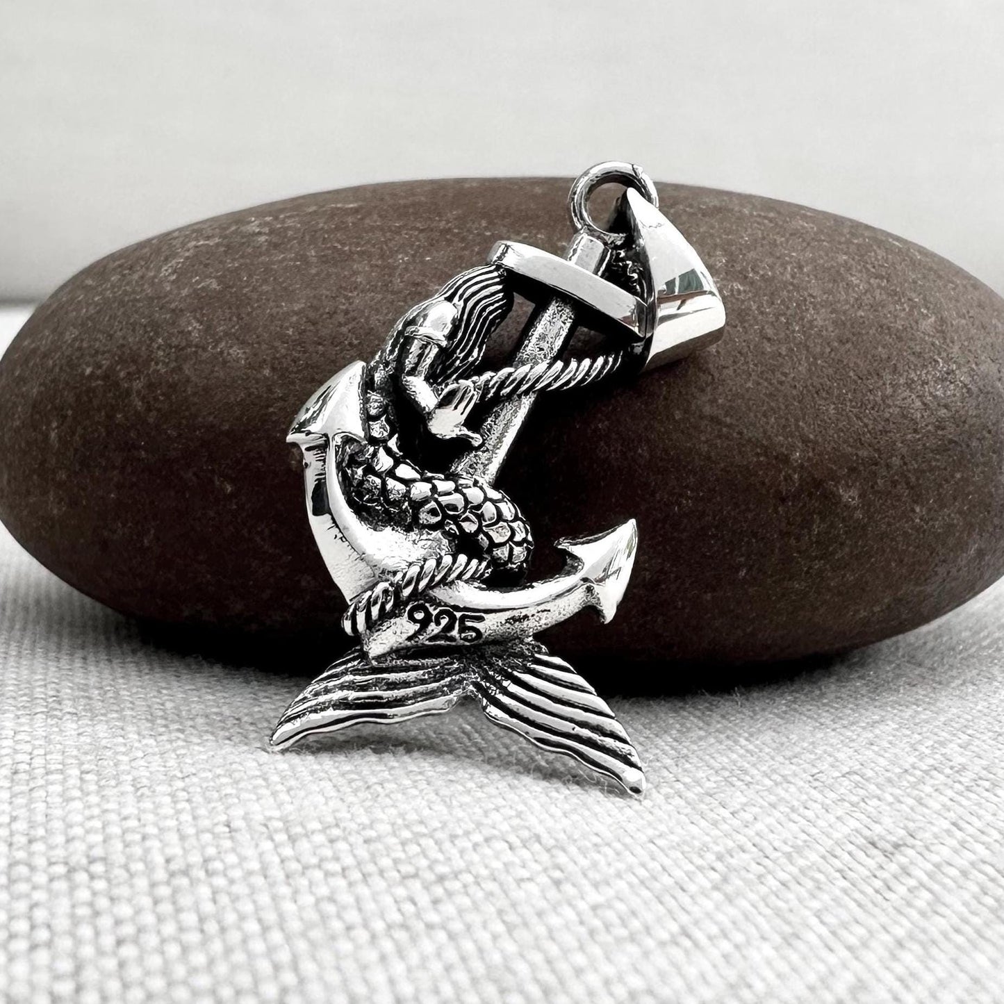 Mermaid Sea Maiden Anchor Pendant/Necklace