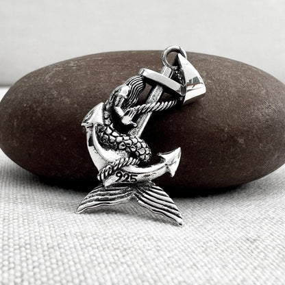 Mermaid Sea Maiden Anchor Pendant/Necklace