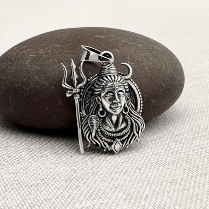 Shiva Trimurti Mahadeva Hindi God Pendant/Necklace