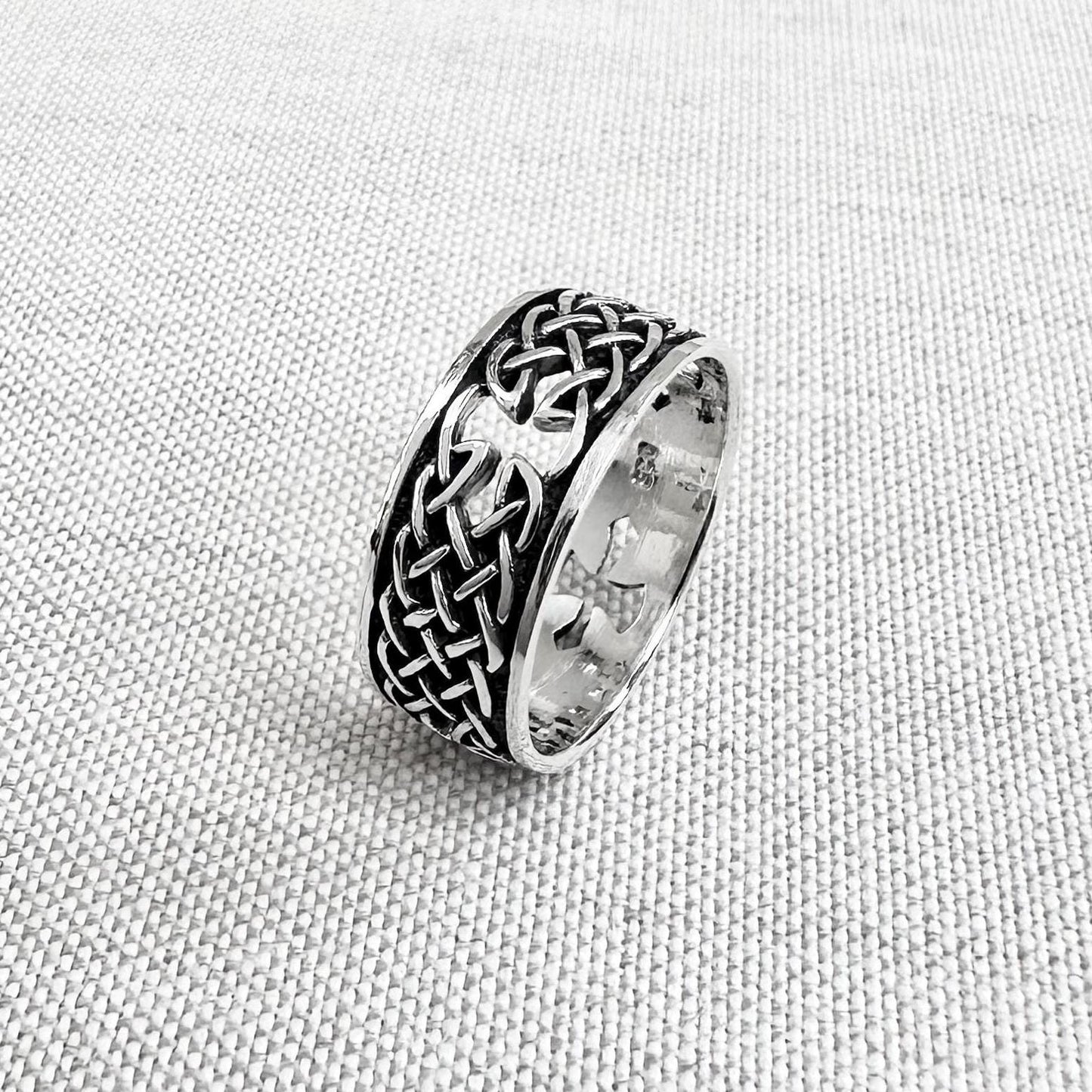 Celtic Infinity Knot Viking Irish Cross Ring