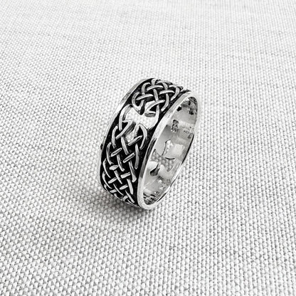 Celtic Infinity Knot Viking Irish Cross Ring
