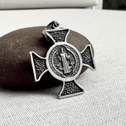 Saint Benedict Templar Cross Pendant/Necklace
