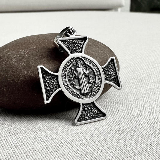 Saint Benedict Templar Cross Pendant/Necklace