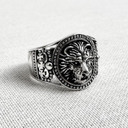 Lion King of Beast Leo Zodiac Ring