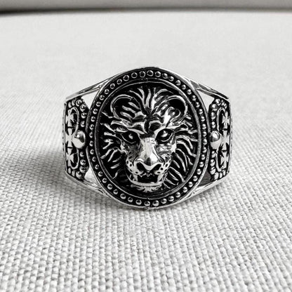 Lion King of Beast Leo Zodiac Ring