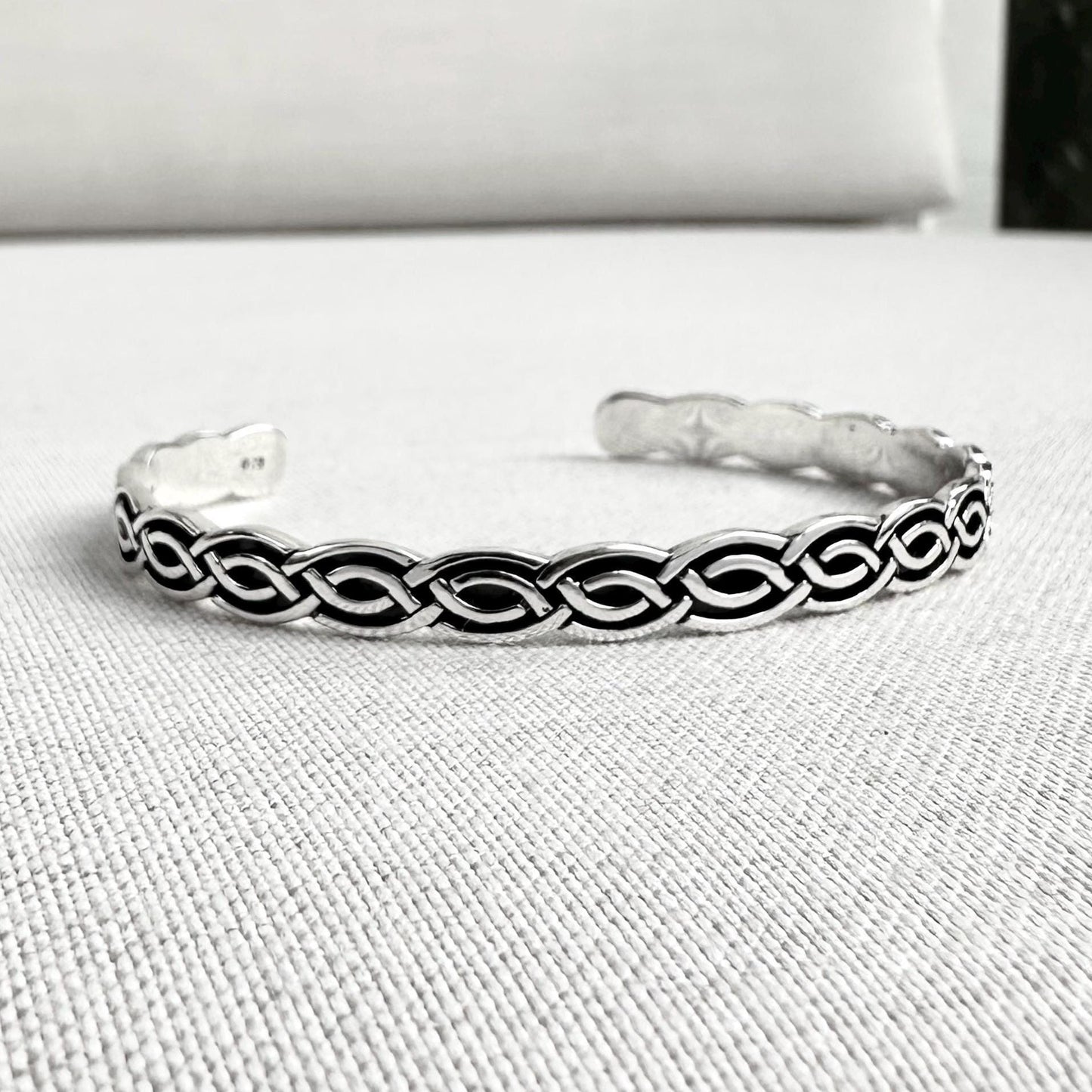 Infinity Celtic Knot Irish Viking Cuff Bracelet