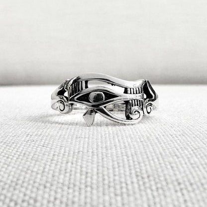 Egyptian Eye of Horus God Amulet Ring