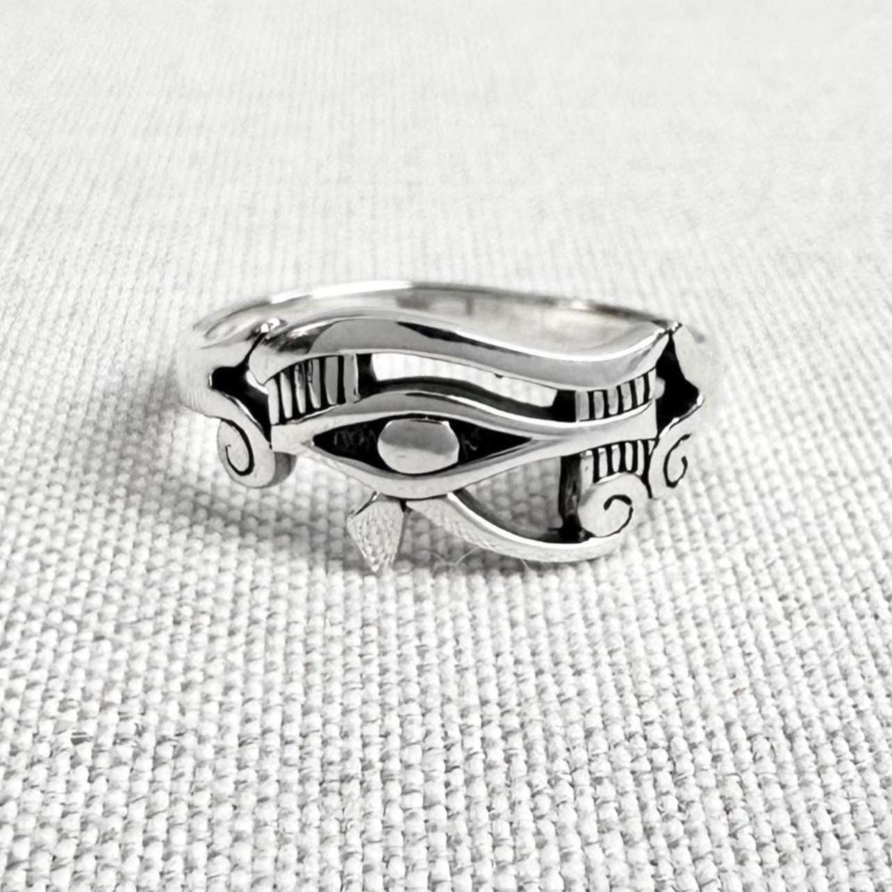 Egyptian Eye of Horus God Amulet Ring