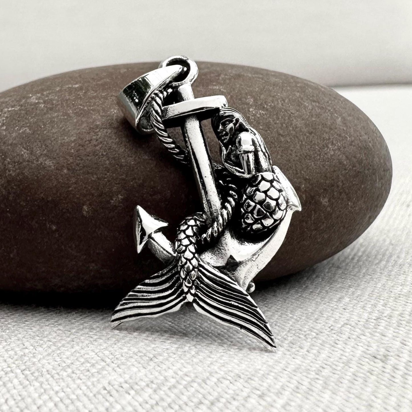 Mermaid Sea Maiden Anchor Pendant/Necklace