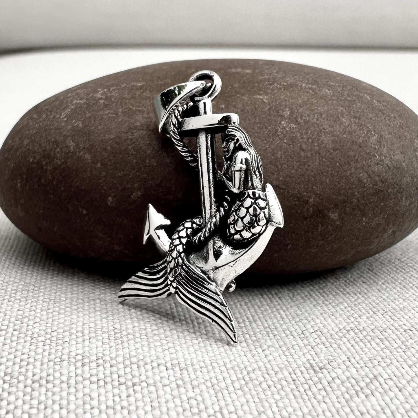 Mermaid Sea Maiden Anchor Pendant/Necklace
