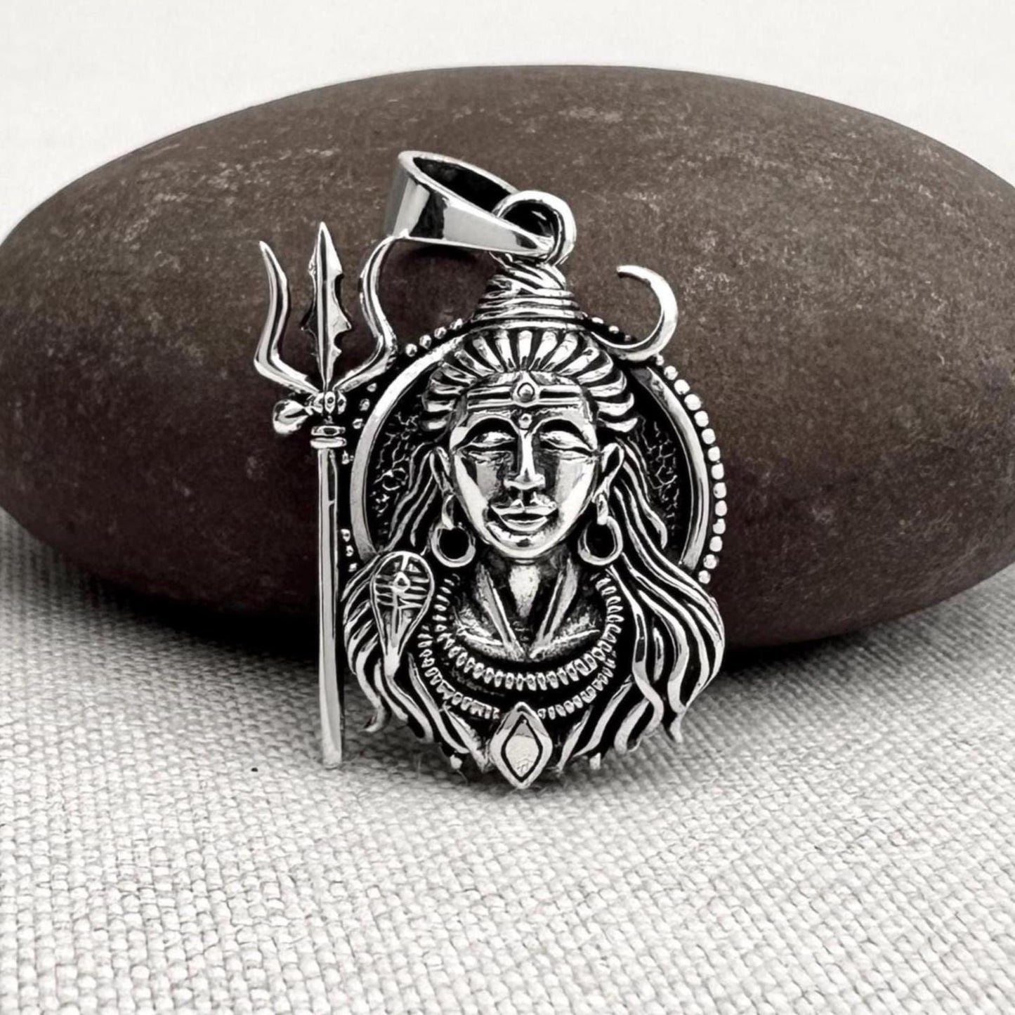 Shiva Trimurti Mahadeva Hindi God Pendant/Necklace