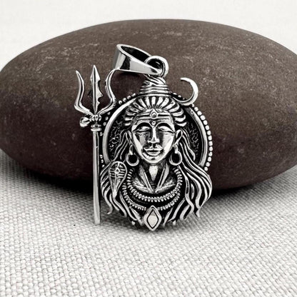 Shiva Trimurti Mahadeva Hindi God Pendant/Necklace